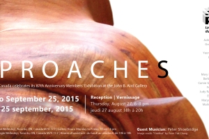 APPROACHES 87th Annual Members Exhibition - John B Arid Gallery - August 25 to September 25
